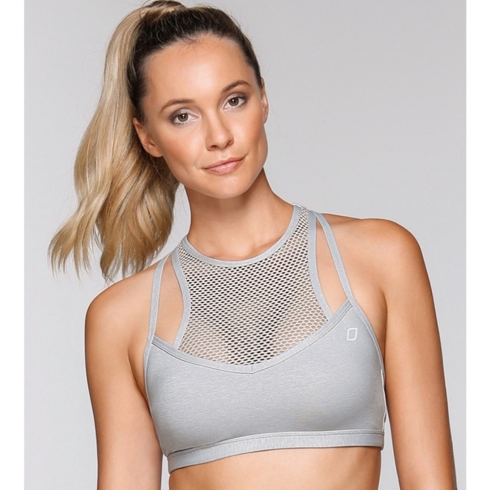 NWT Lorna Jane Grey Sports Bra XS